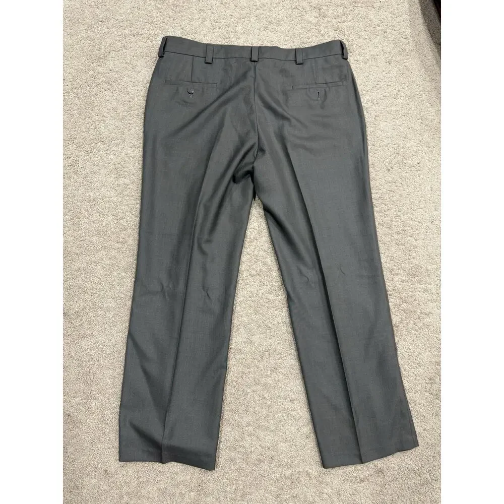 Men’s‎ Kenneth Cole Reaction Stretch Dress Pants Grey 38x30